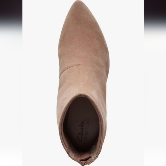 Clarks Women's Teresa praline suede low heel ankle Boots size 11 brand new - Picture 4 of 9